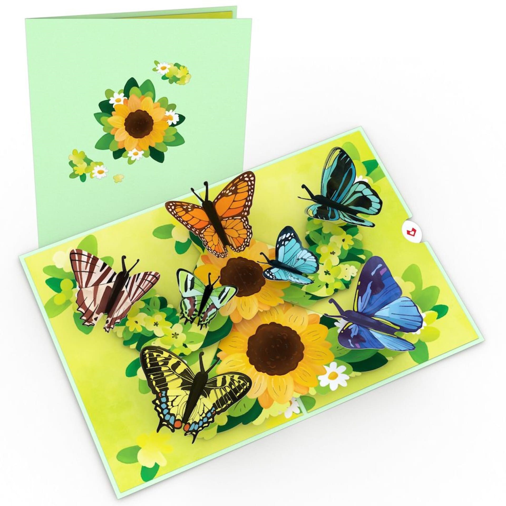 Sunflower Butterflies Lovepop card